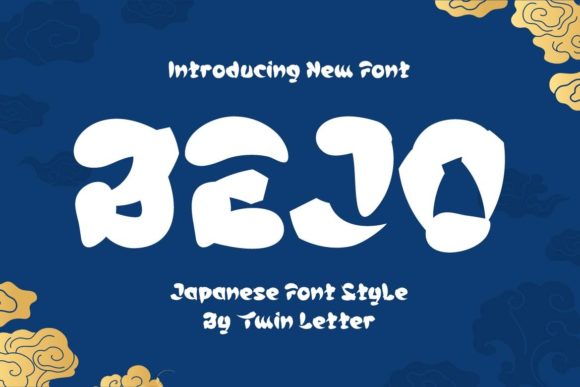 Bejo: A Japanese-Inspired Display Font for Professional Branding