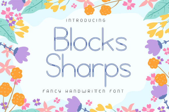 Block Sharps: A Playful Display Font for Creative Makers