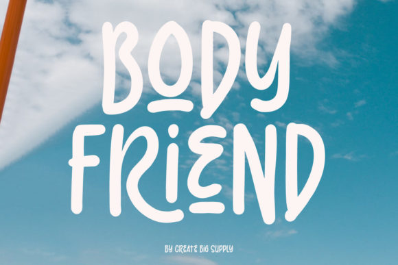 Body Friend: A Cool Display Font for Digital Creativity