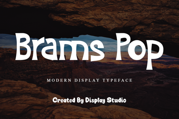 Brams Pop: A Trendy Display Font for Web Design