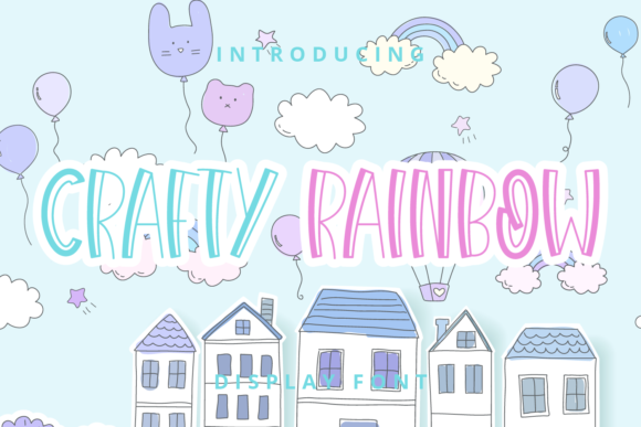 Crafty Rainbow Display Font for Creative Projects