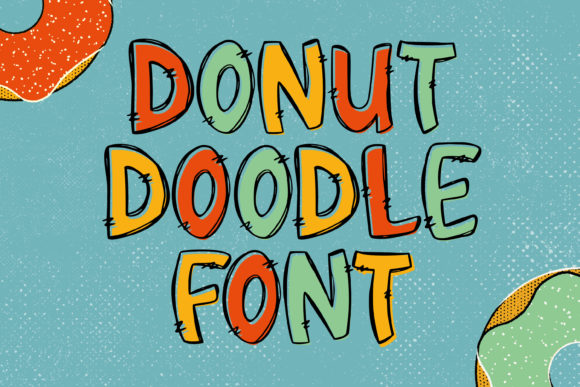 Donut Doodle: A Cute Hand-Drawn Display Font for Digital Creativity