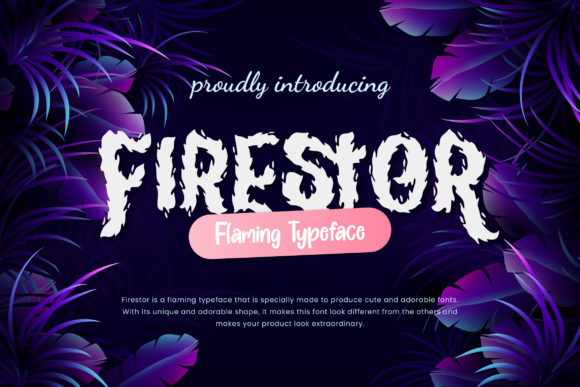 Firestor: A Bold Display Font for Professional Branding
