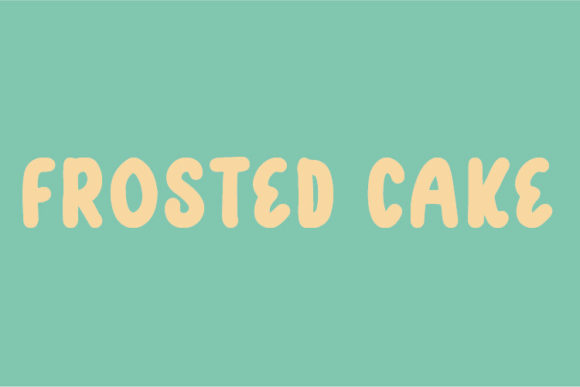 Frosted Cake: A Display Font for Modern Web Design