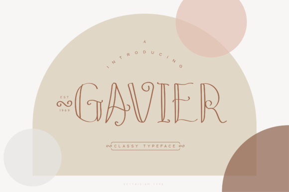 Gavier Font for Classy Branding and Elegant Design