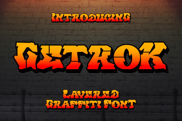 Getrok: A Wild-Style Display Font for Bold Branding