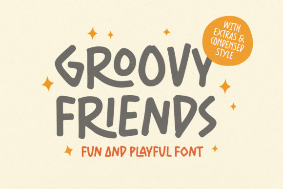 Groovy Friends: A Playful Font for Branding and Design