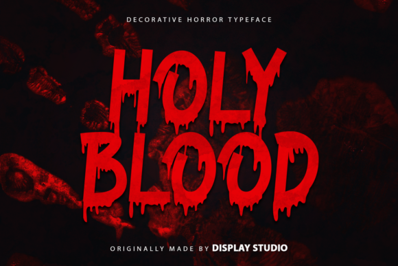 Holy Blood Font for Creepy Web Designs