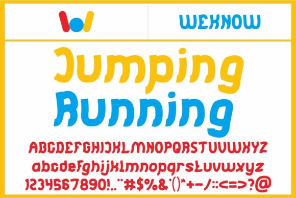 Jumping and Running Font Review