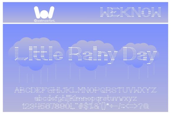 Little Rainy Day: A Versatile Display Font for Business Creativity