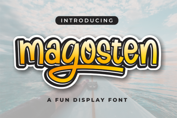 Magosten: A Bold Display Font for Creative Makers