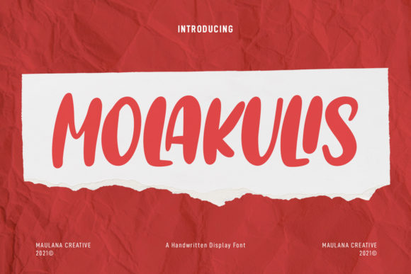 Molakulis: A Fun and Bold Display Font for Modern Design