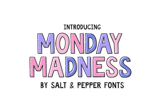 Monday Madness Font for Creative Projects and Handmade Designs