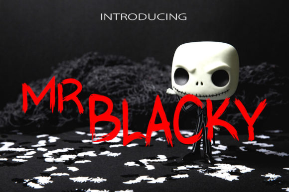 Mr Blacky: A Spooky Display Font for Bold Branding