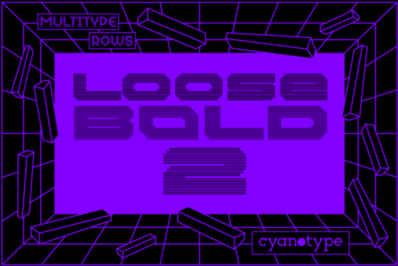MultiType Rows Loose Bold 2 for Trendy Display Typography