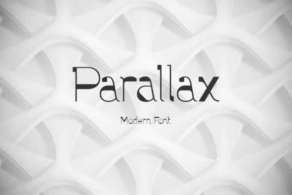 Parallax Font for Handmade Projects and Creative Designs