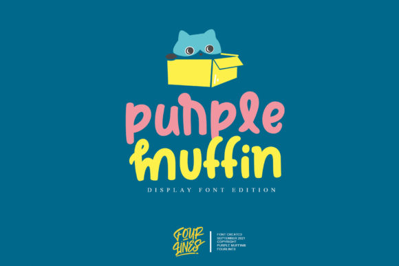 Purple Muffin Font for Bold Branding and Eye-Catching Campaigns