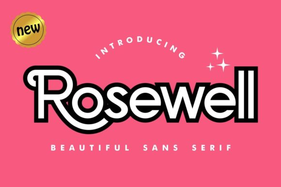 Rosewell Font for Whimsical Branding and Eye-Catching Designs