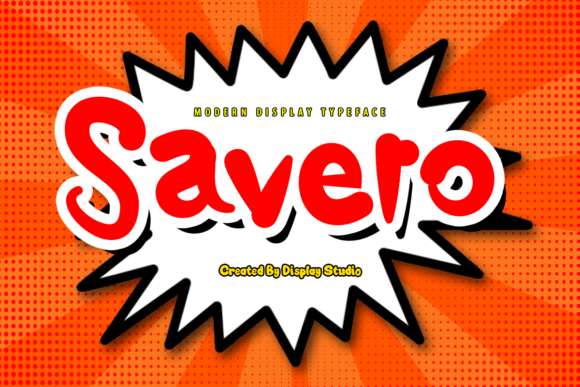 Savero Modern Display Font for Bold Branding and Creative Projects