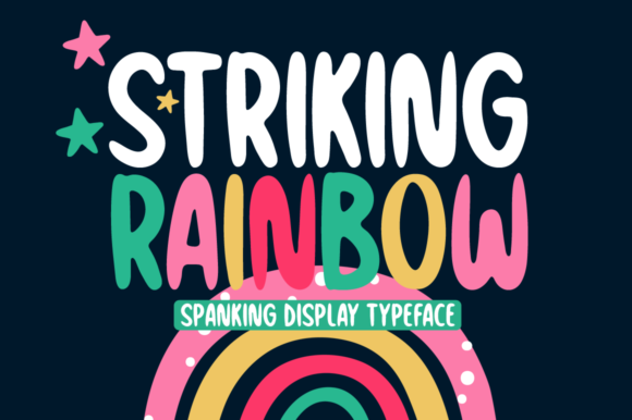 Striking Rainbow Font for Eye-Catching Branding