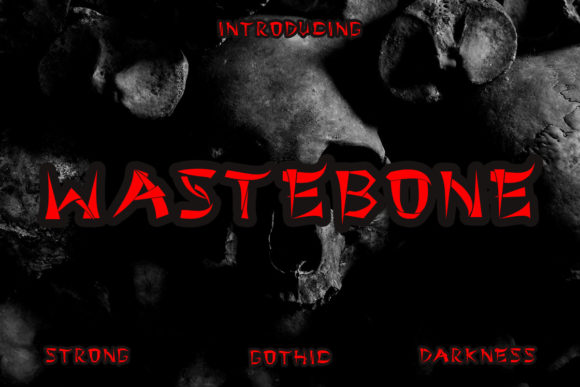 Wastebone Font for Dark, Stylish Branding