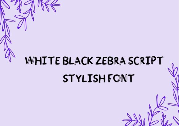 White and Black Zebra: A Display Font for Bold Campaigns
