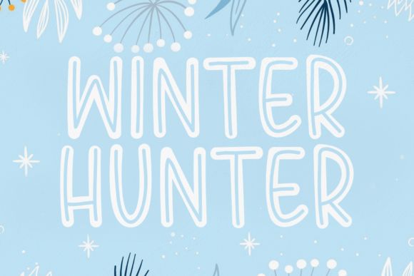 Winter Hunter: A Friendly Display Font for Creative Projects