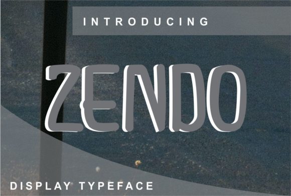 Zendo Display Font for Trendy Campaign Design